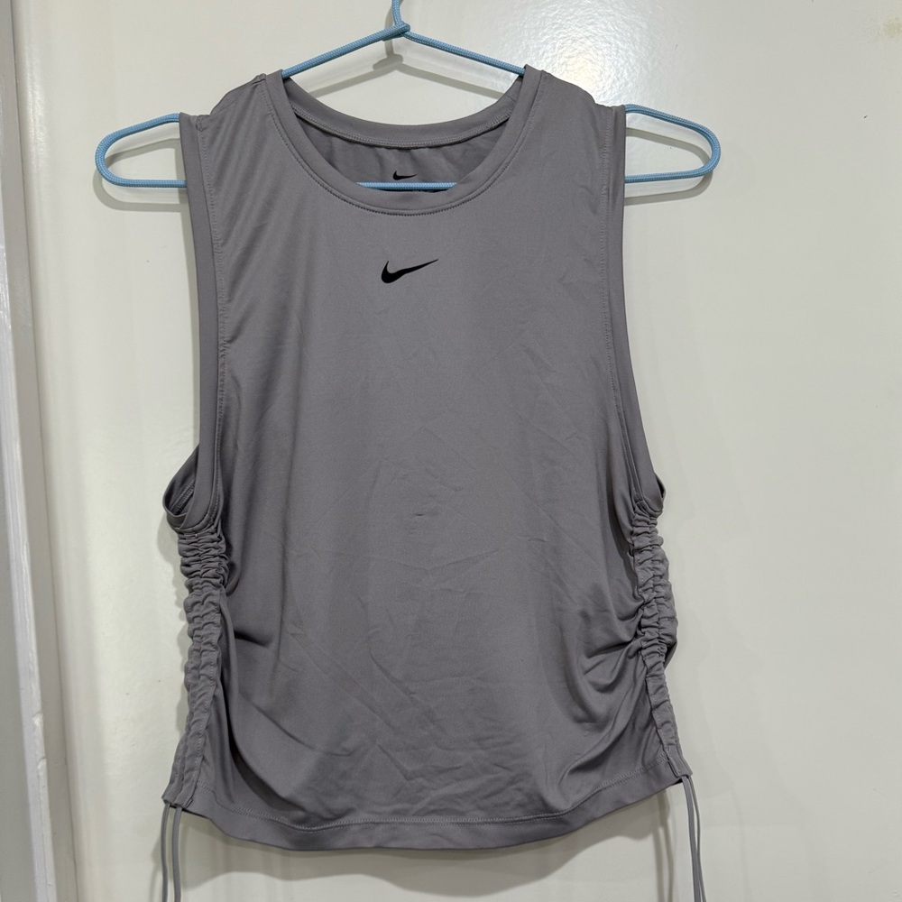 Nike Women's Muscle Tee in Gray
